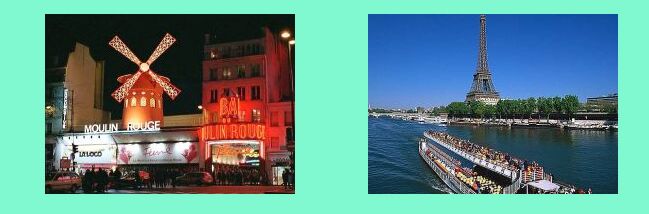 Parigi: il Moulin Rouge _ sulla Senna in Bateau Mouche